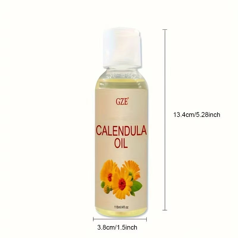 Calendula Oil - Calendula Officinalis Flower Extract – Infused -Benefits for Skin, Nails, Hair, Face, Body- SHORT LIFE