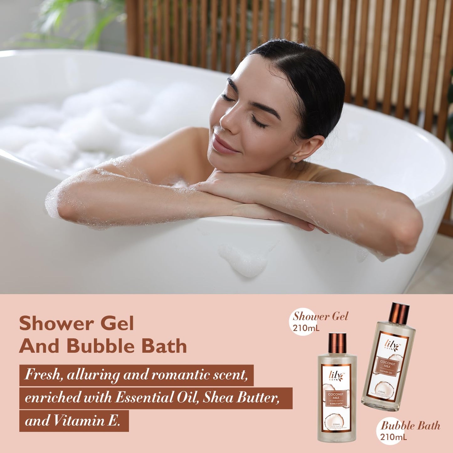 Elegant 18-Piece Bath and Body Gift Basket for Women - Spa Set for Self-Care, Ideal for Birthdays, Christmas, and Mother's Day