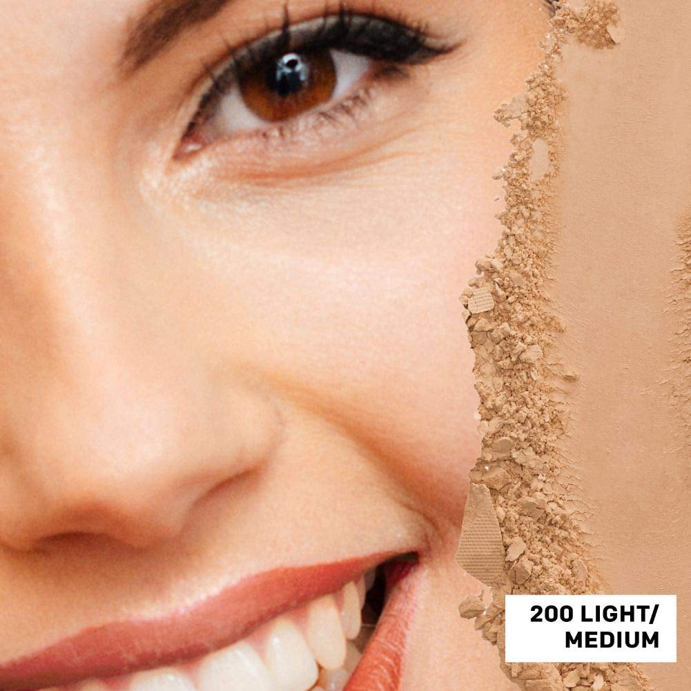 Hypoallergenic Matte Loose Setting Powder, 200 Light Medium, 1 Oz, Cruelty-Free Face Makeup