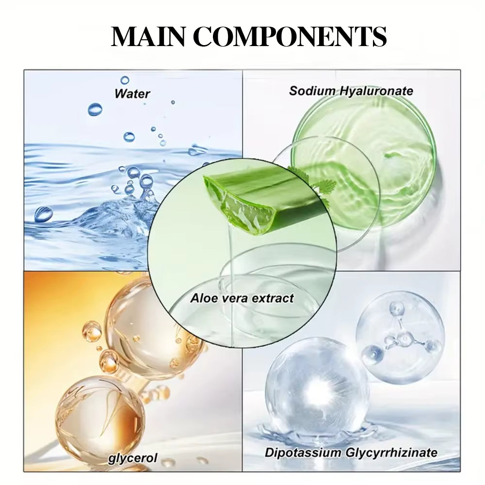 Pure Aloe Vera Moisturizing Essential Oil Nourishes the Skin, Body, Hair, and Nails,Healthy Hair,Revitalizes Hair'S Beauty