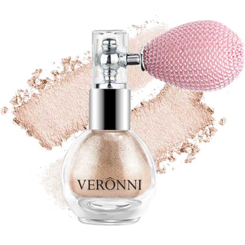 High Gloss Body Diamond Shimmering Spray Powder Highlight Powder Makeup Suitable for Facial and Body Skin Hair Clothes Cosmetics