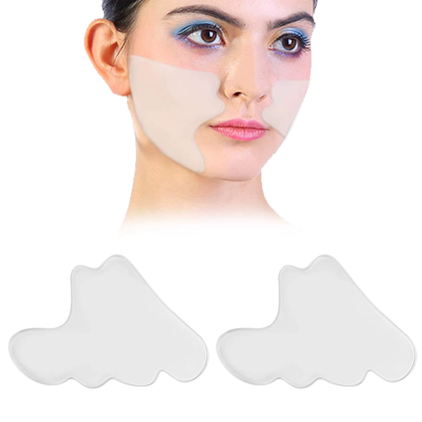 Anti Wrinkle Forehead Patch Silicone Reusable Silicone Patch Soft Comfortable Easy Facial Eye Anti-Aging Face Skin Care Tool