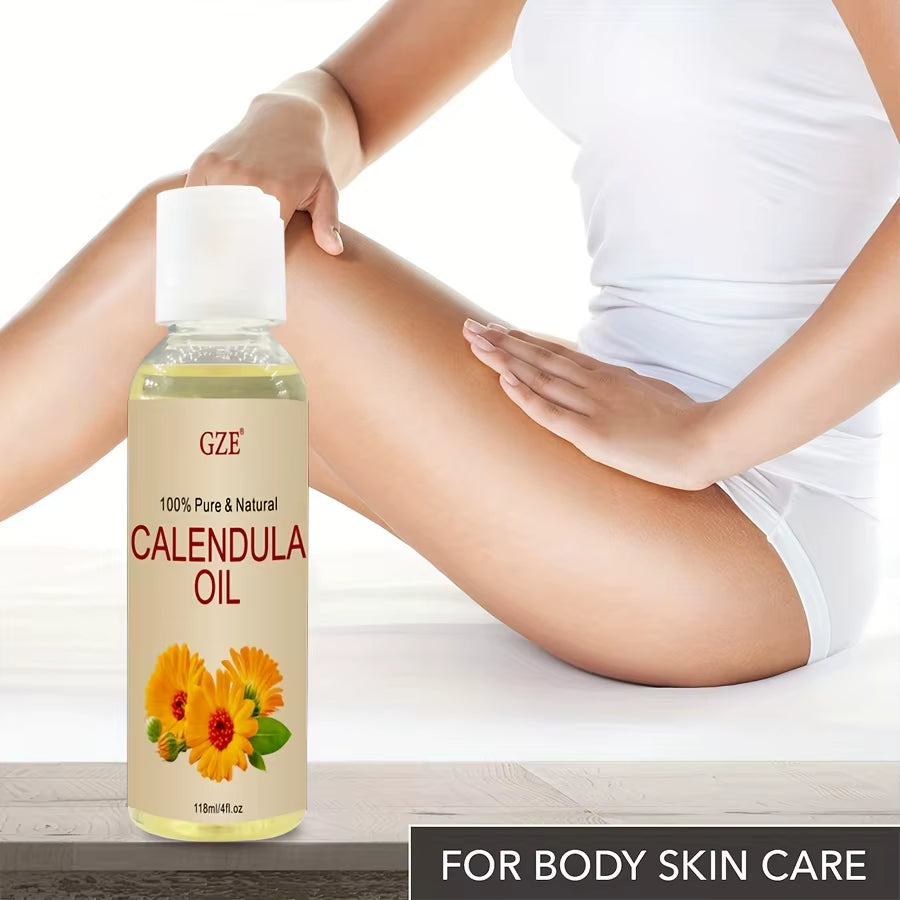 Calendula Oil - Calendula Officinalis Flower Extract – Infused -Benefits for Skin, Nails, Hair, Face, Body- SHORT LIFE