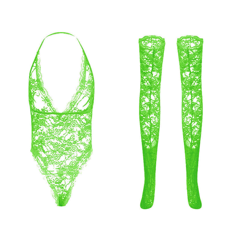 Plus Size Women's Lace Babydoll Lingerie Nightwear Bodysuit Dress