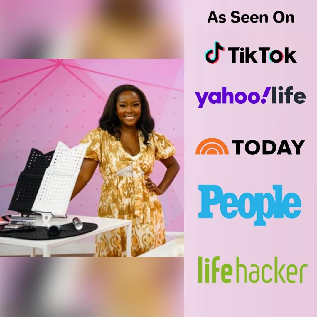 Bathroom Sink Cover for Enhanced Counter Space and Storage | Essential RV Accessory | Silicone Foldable Makeup Brush Cleaning Mat | Hot Tools Organizer | Standard Size, Pacific Blue