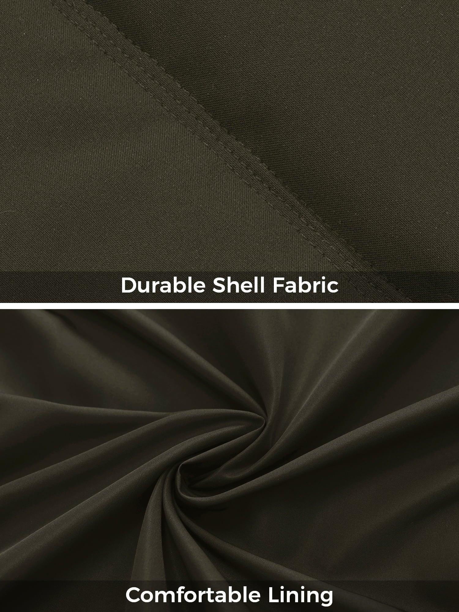 Women's Eco-Friendly Waterproof Winter Jacket Fleece Parka in Army Green, Size S