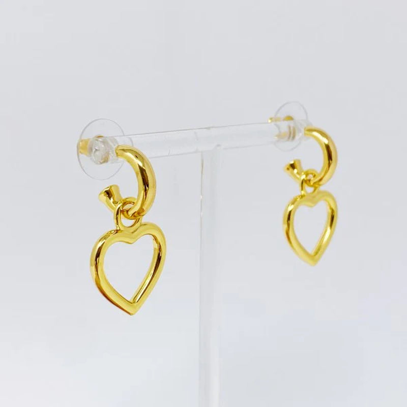 Love from Milan Heart Drop Earrings