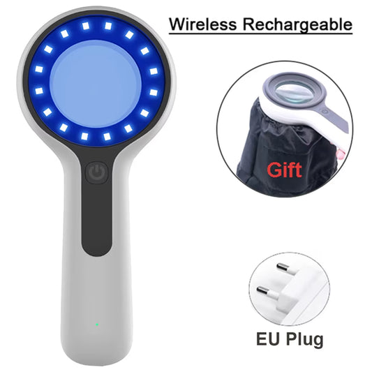 Woods Lamp Skin Analyzer for Skin UV Magnifying for Beauty Facial Testing Wood Lamp Light Skin Analysis Detection Skin Care