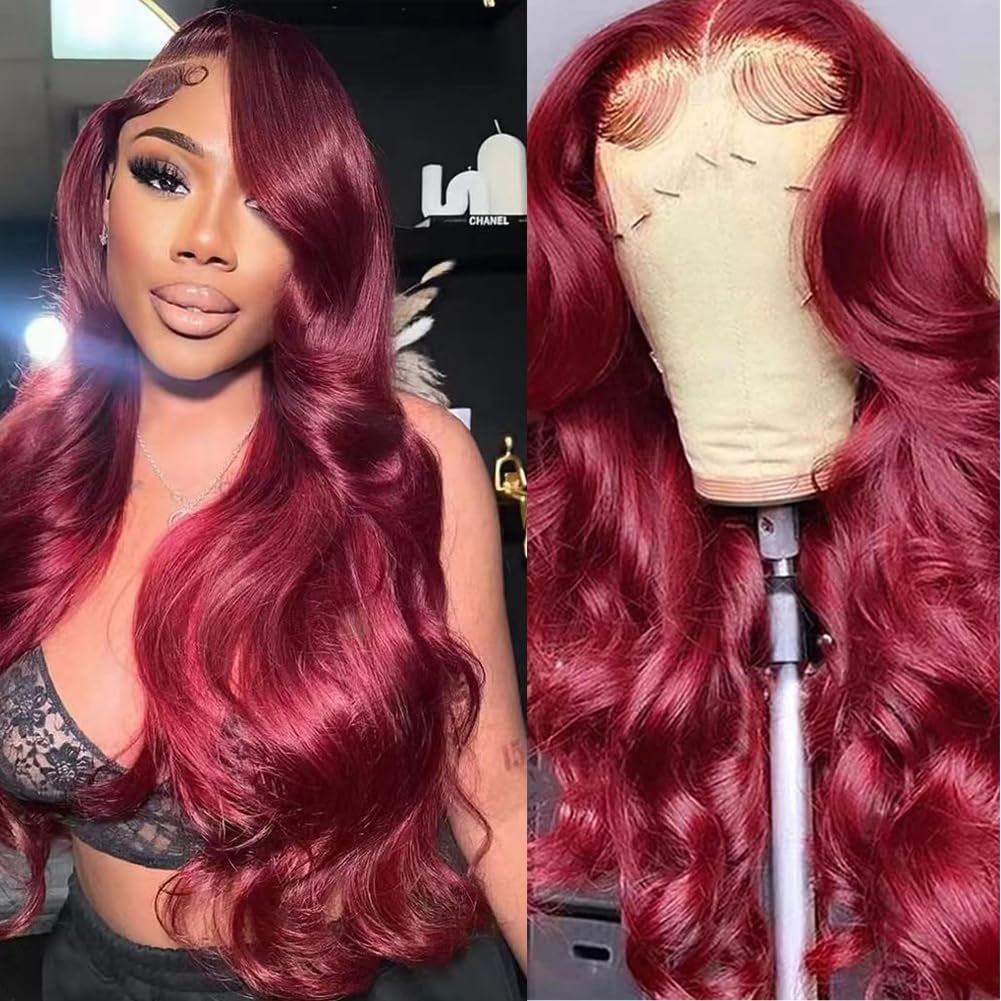 Ombre Lace Front Human Hair Wig - Pre-Plucked 1B/27 Highlights, 180 Density, 13X4 Body Wave, Glueless, 20 Inch