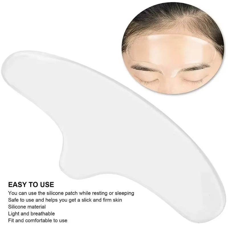 Anti Wrinkle Forehead Patch Silicone Reusable Silicone Patch Soft Comfortable Easy Facial Eye Anti-Aging Face Skin Care Tool