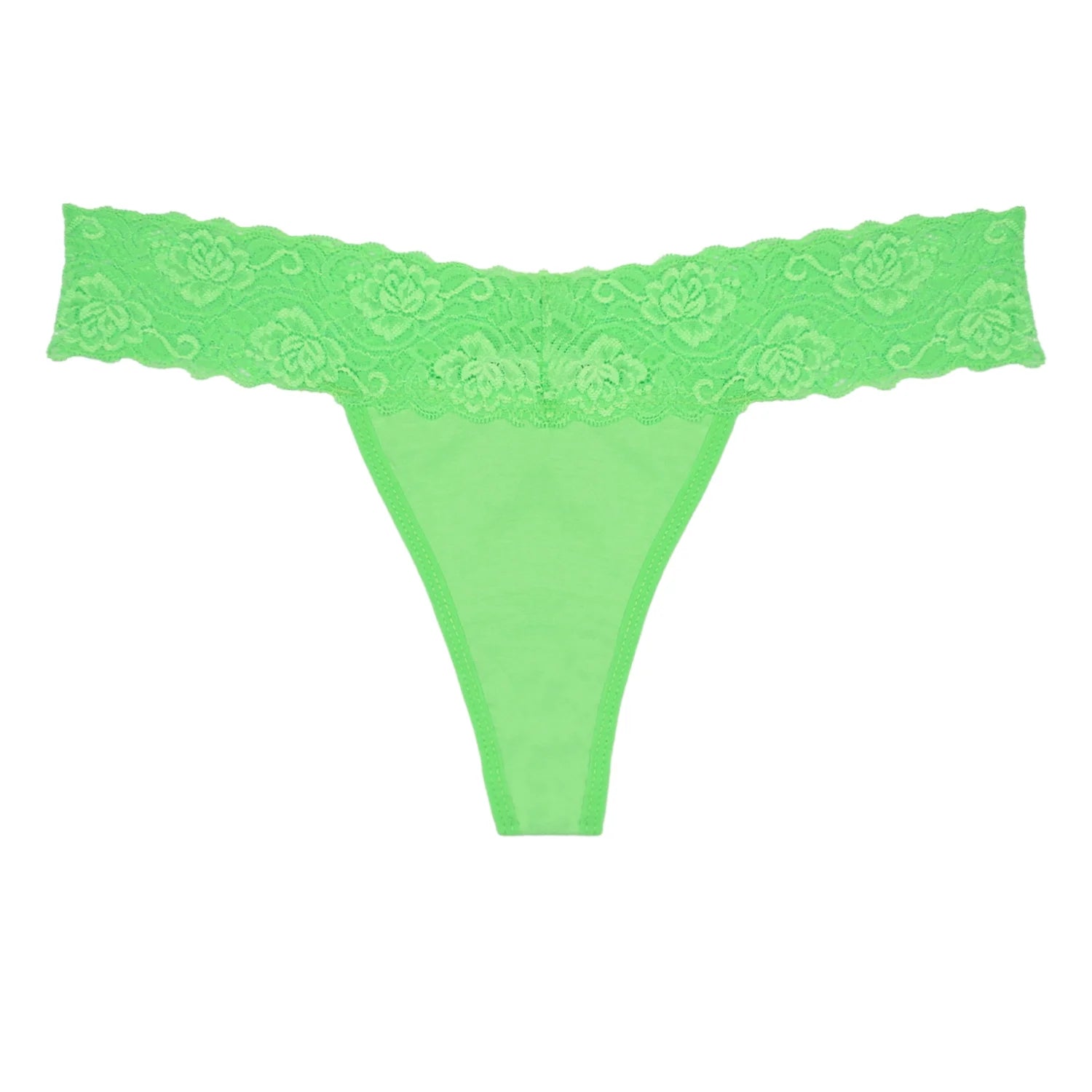 Women's Lace Thong Underwear - Cotton Cheeky T-Back Panties, 10 Pack