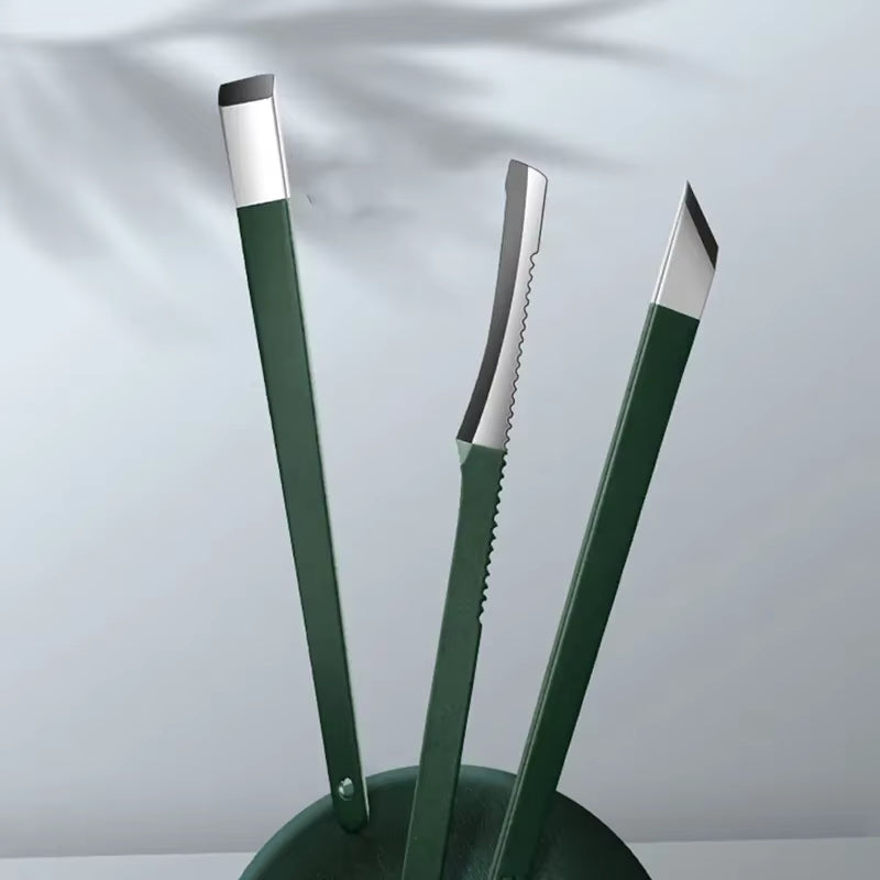 Stainless Steel Nail Clippers Set Grooming Tools Set with Portable Case Manicure Art Tool Green Nails Cut