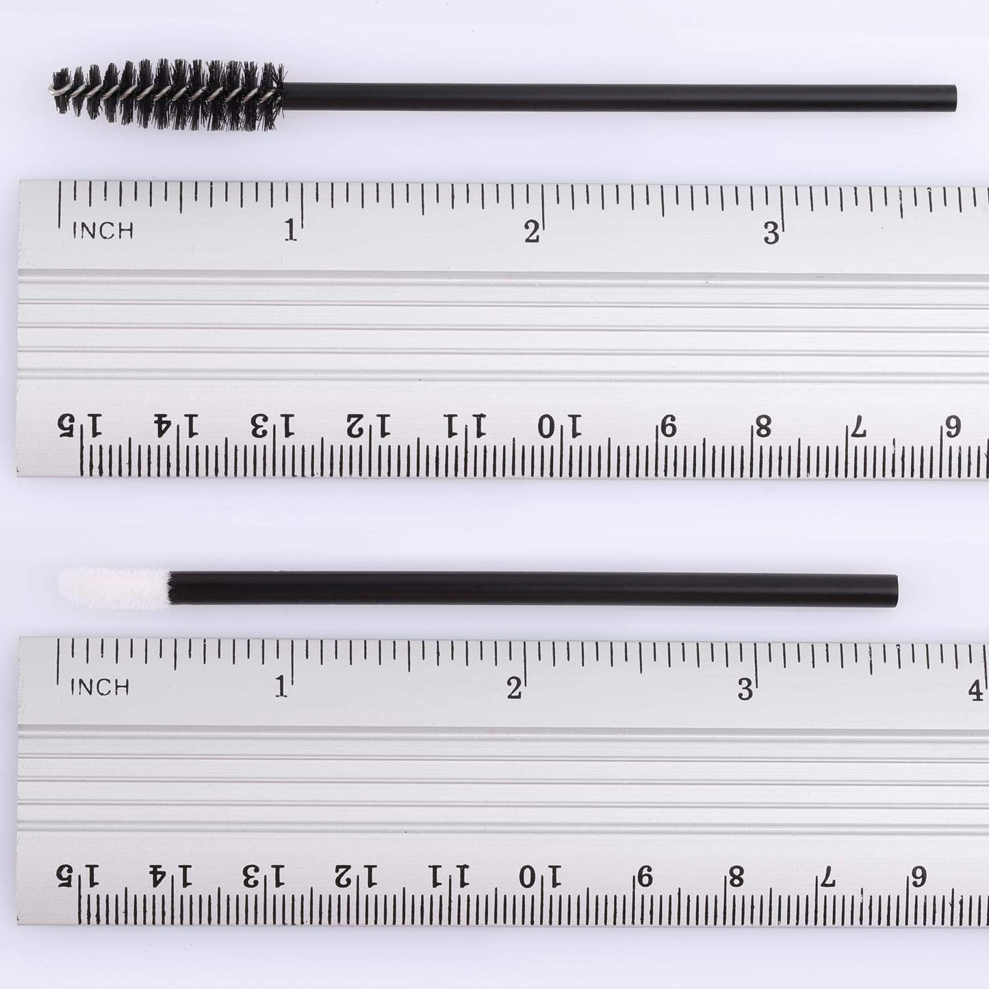 200 Disposable Mascara Wands and Lip Brushes - Lipstick and Lip Gloss Applicators for Eyebrow and Eyelash Extensions, Black