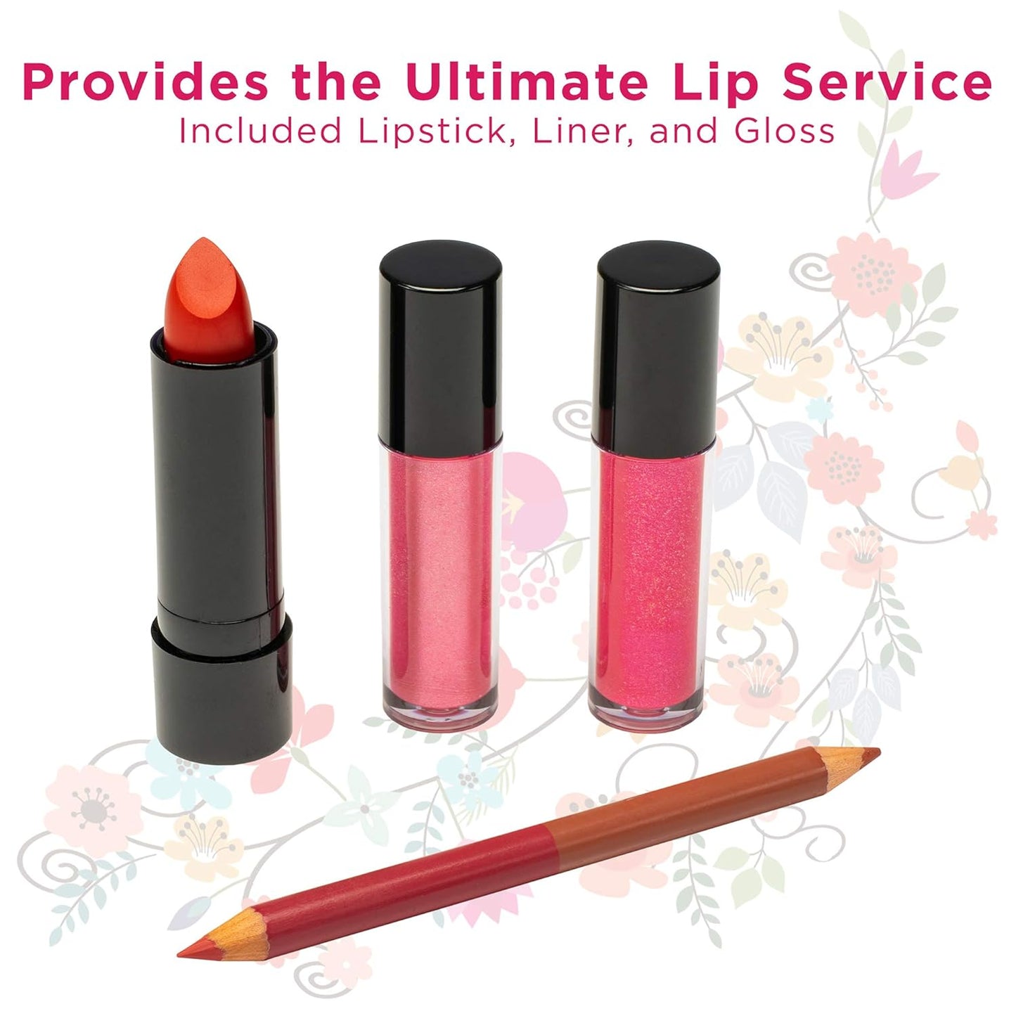 Professional Makeup Gift Set - 41 Eyeshadows, 7 Body Glitters, Lip Liner Pencil, Lipstick, 4 Blushes, Eyeliner Pencil, 5 Concealers, 2 Lip Glosses, 5 Bronzers, and Mirror