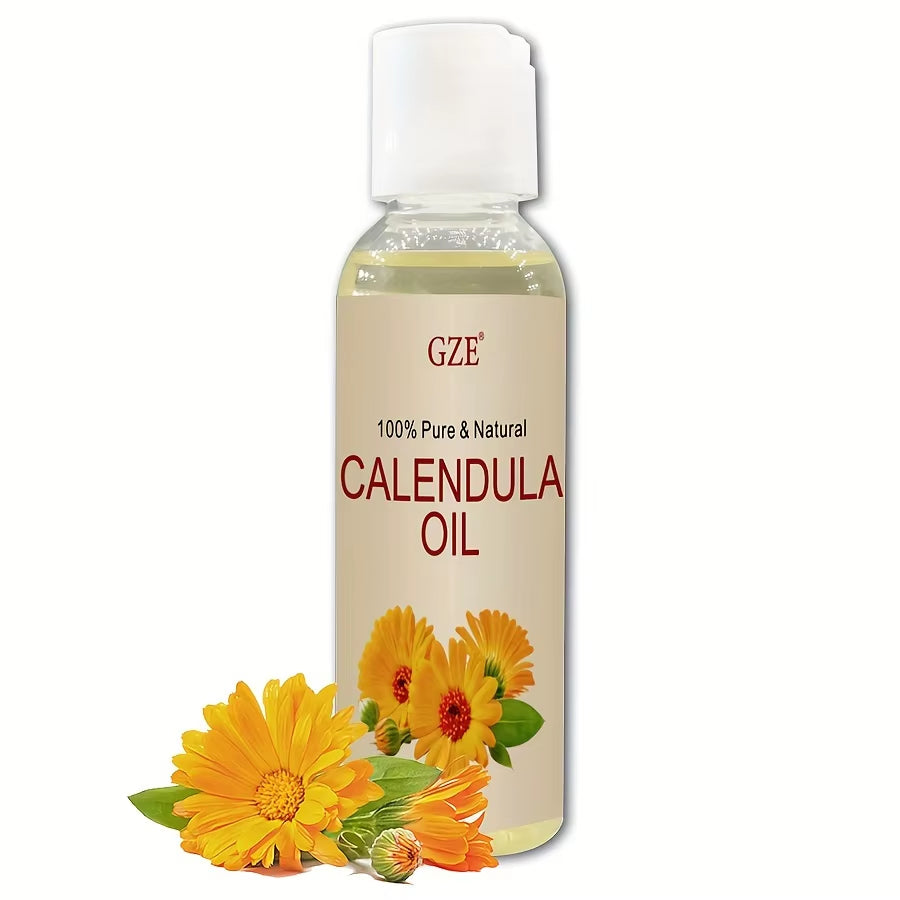 Calendula Oil - Calendula Officinalis Flower Extract – Infused -Benefits for Skin, Nails, Hair, Face, Body- SHORT LIFE