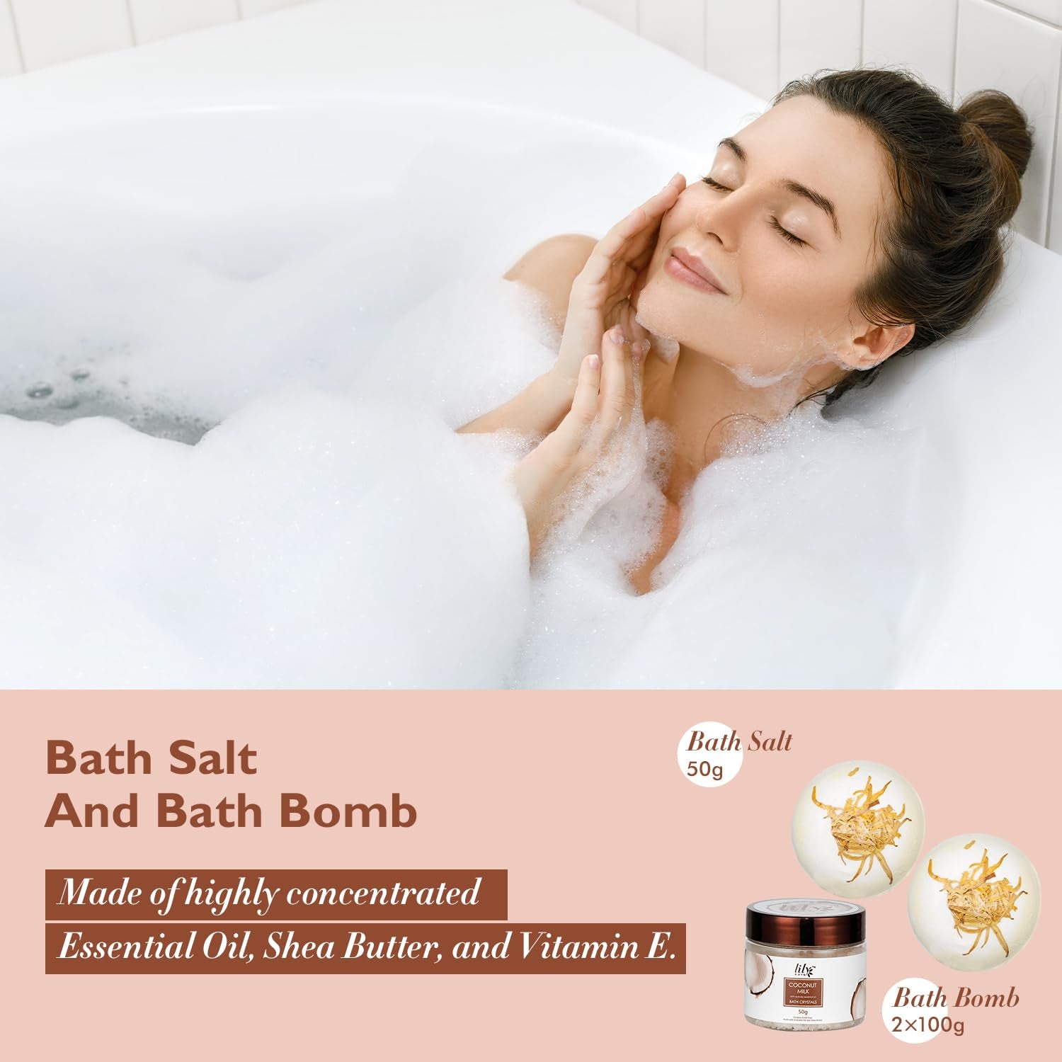 Elegant 18-Piece Bath and Body Gift Basket for Women - Spa Set for Self-Care, Ideal for Birthdays, Christmas, and Mother's Day