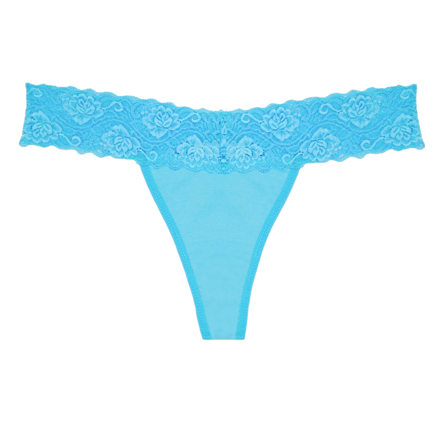 Women's Lace Thong Underwear - Cotton Cheeky T-Back Panties, 10 Pack