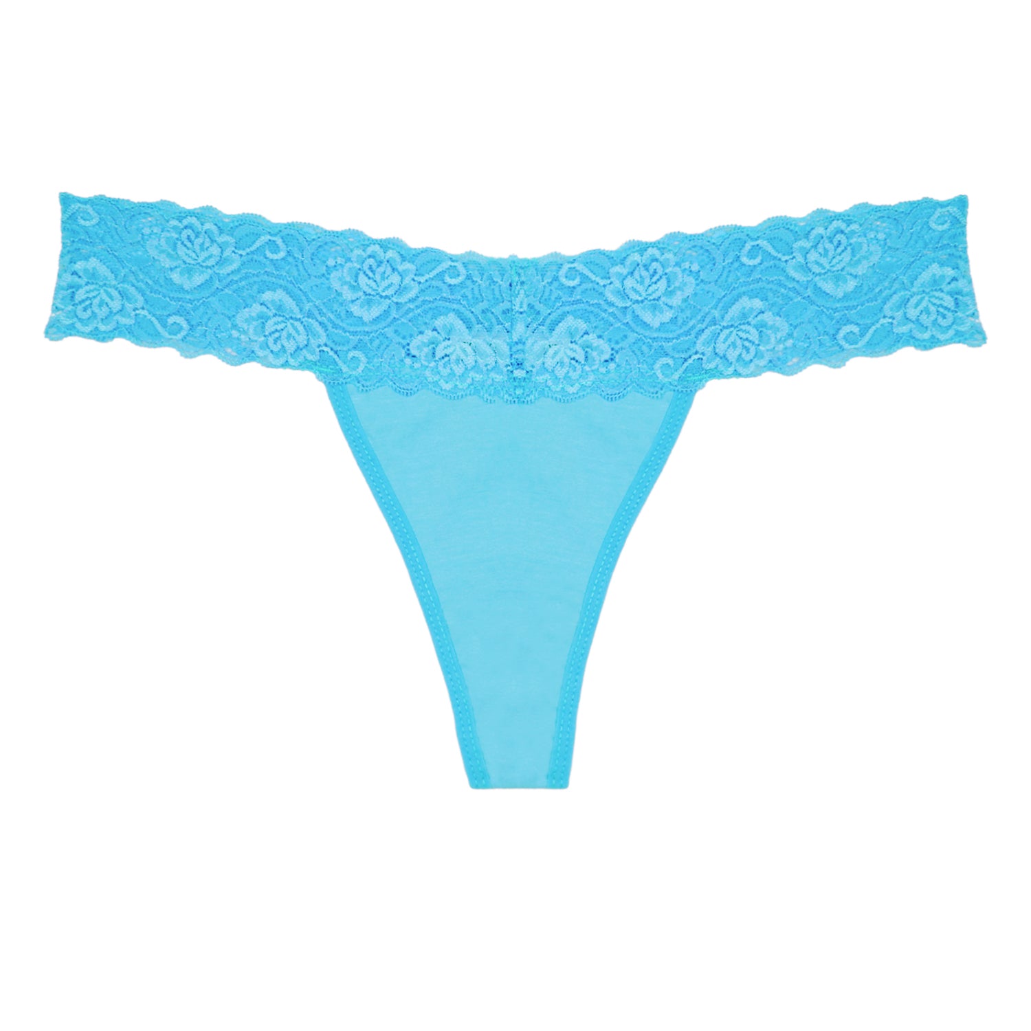 Women's Lace Thong Underwear - Cotton Cheeky T-Back Panties, 10 Pack