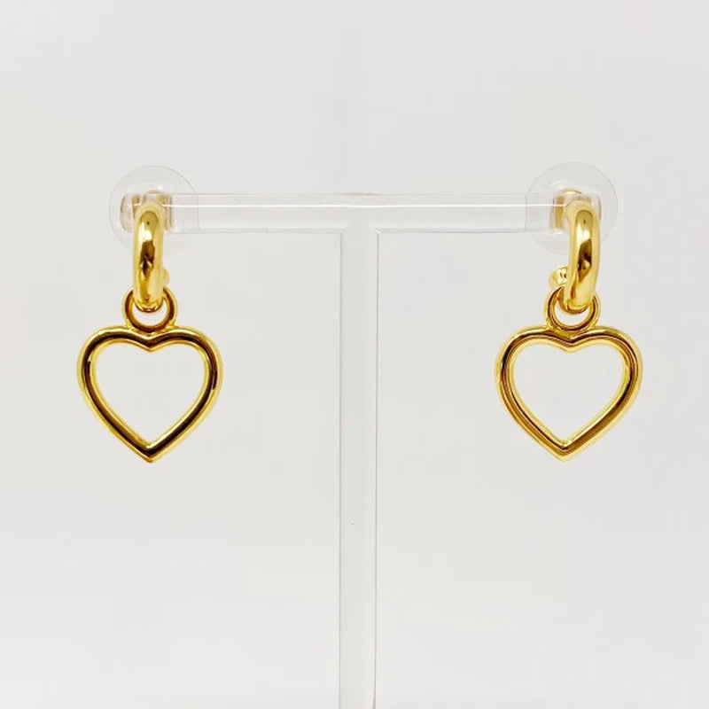 Love from Milan Heart Drop Earrings