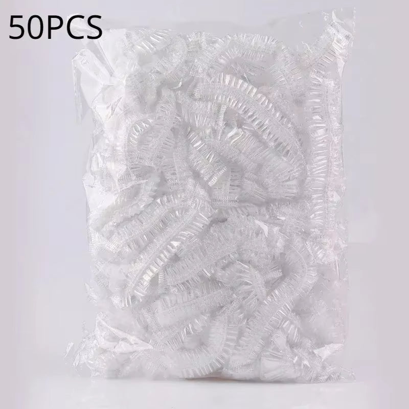 Shower Cap Sauna Disposable Transparent Bonnets Silk Bonnet Beauty Satin Hat Hair Night Hairstyles Sleep Personal Care Bath Home