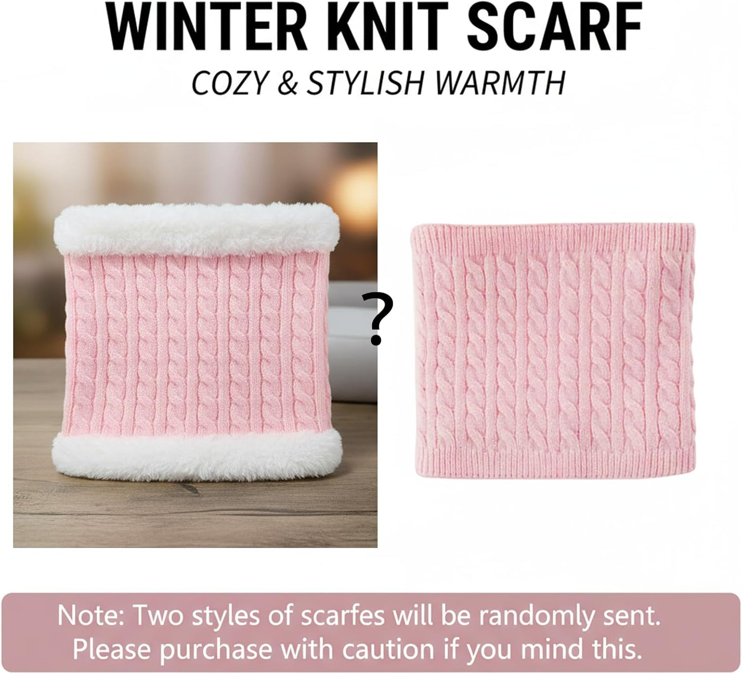 3-Piece Women's Winter Beanie, Scarf, and Touchscreen Gloves Set - Classic Knit Fleece-Lined Cable Cap